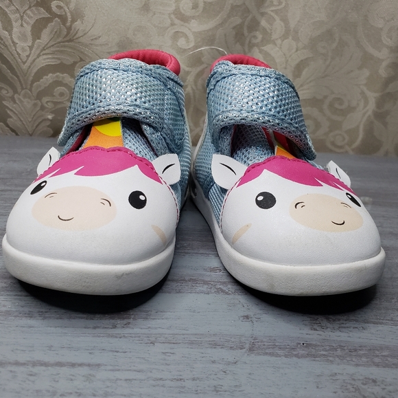 Ikiki Unicorn Squeaky Shoes toddler size 4 - Picture 2 of 10